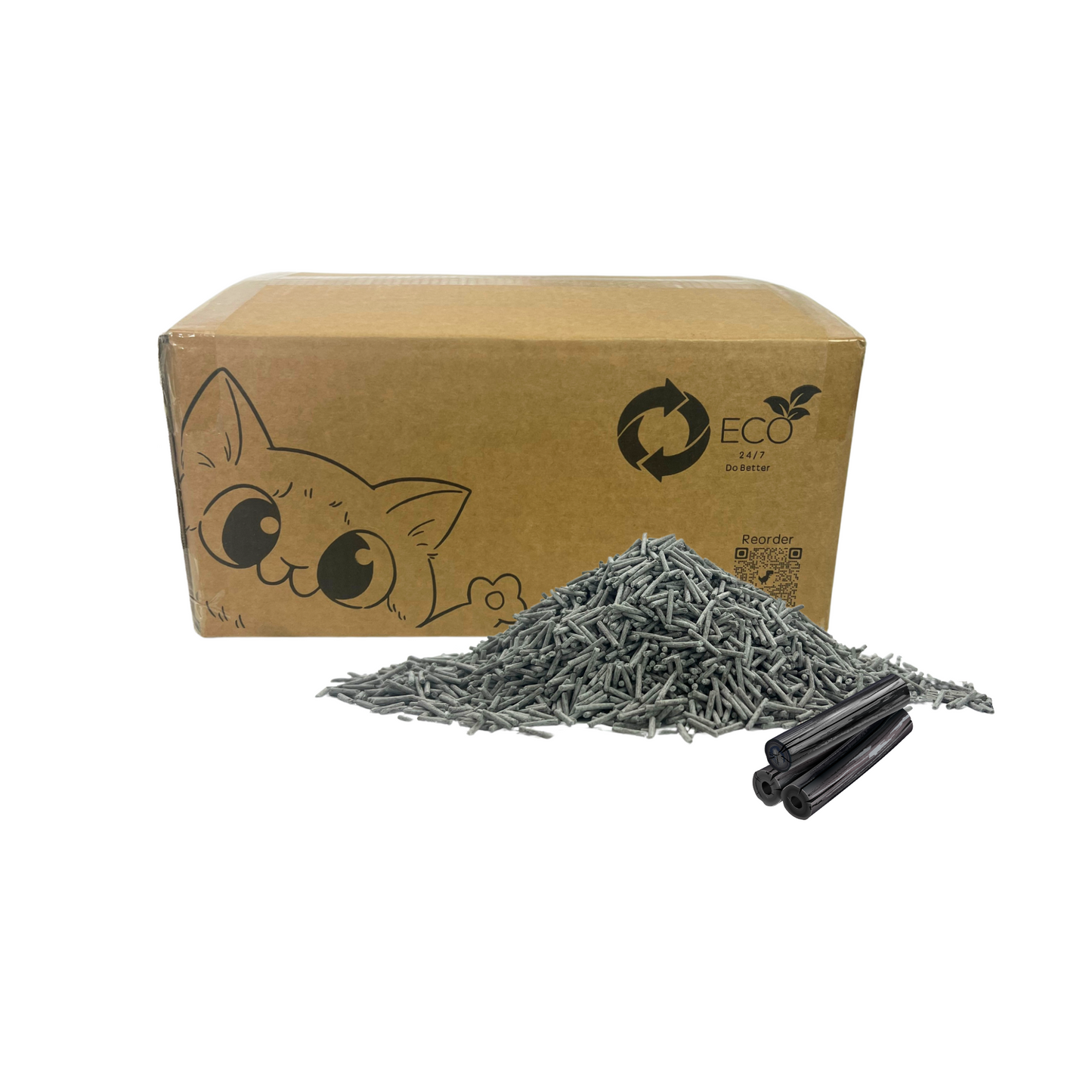 Pea Husk Cat Litter 12kg Box