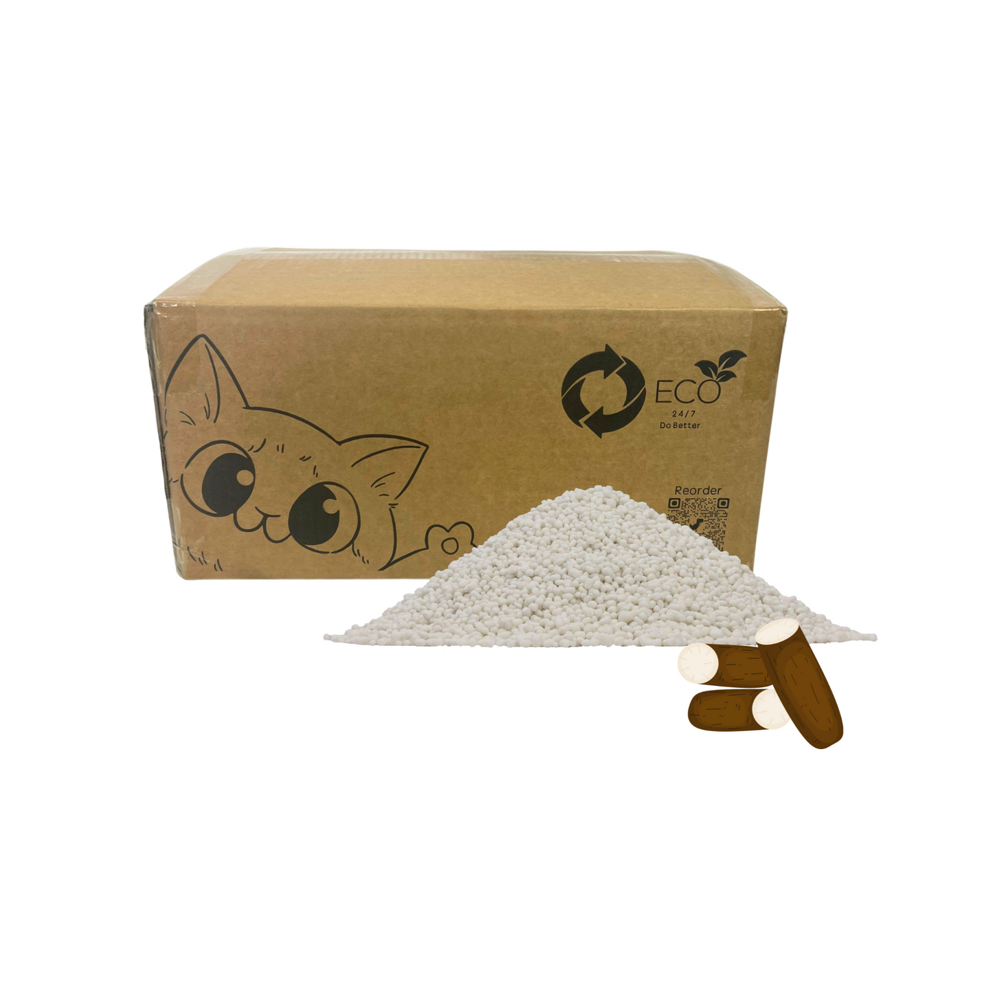 Cassava Cat Litter 12kg Box