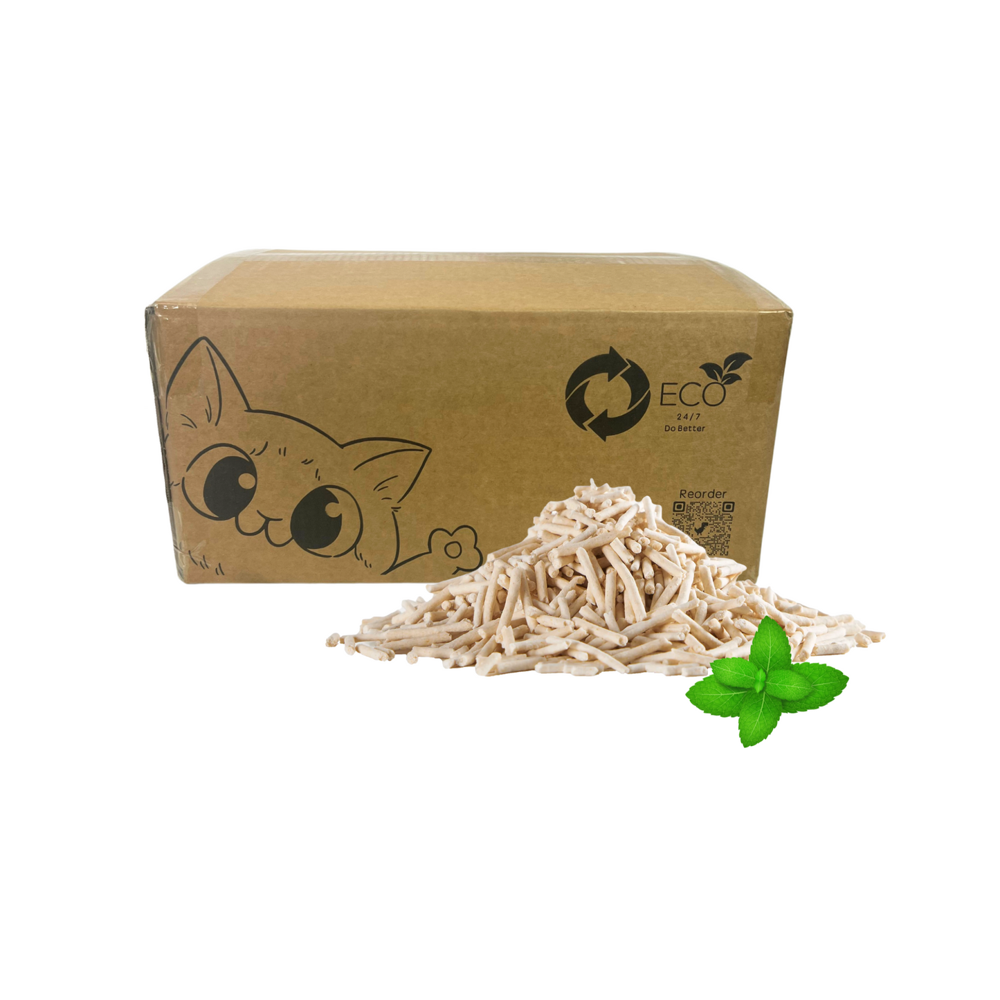 Pea Husk Cat Litter 12kg Box