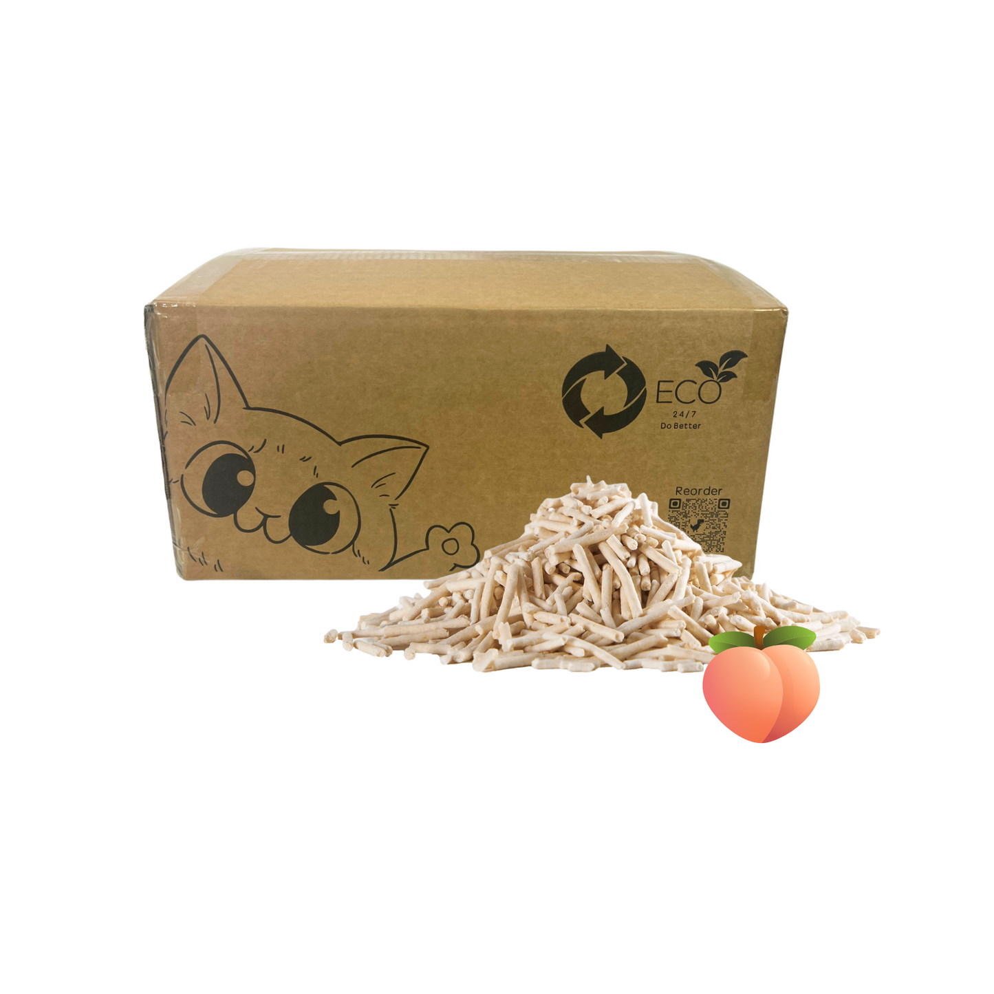 Pea Husk Cat Litter 12kg Box