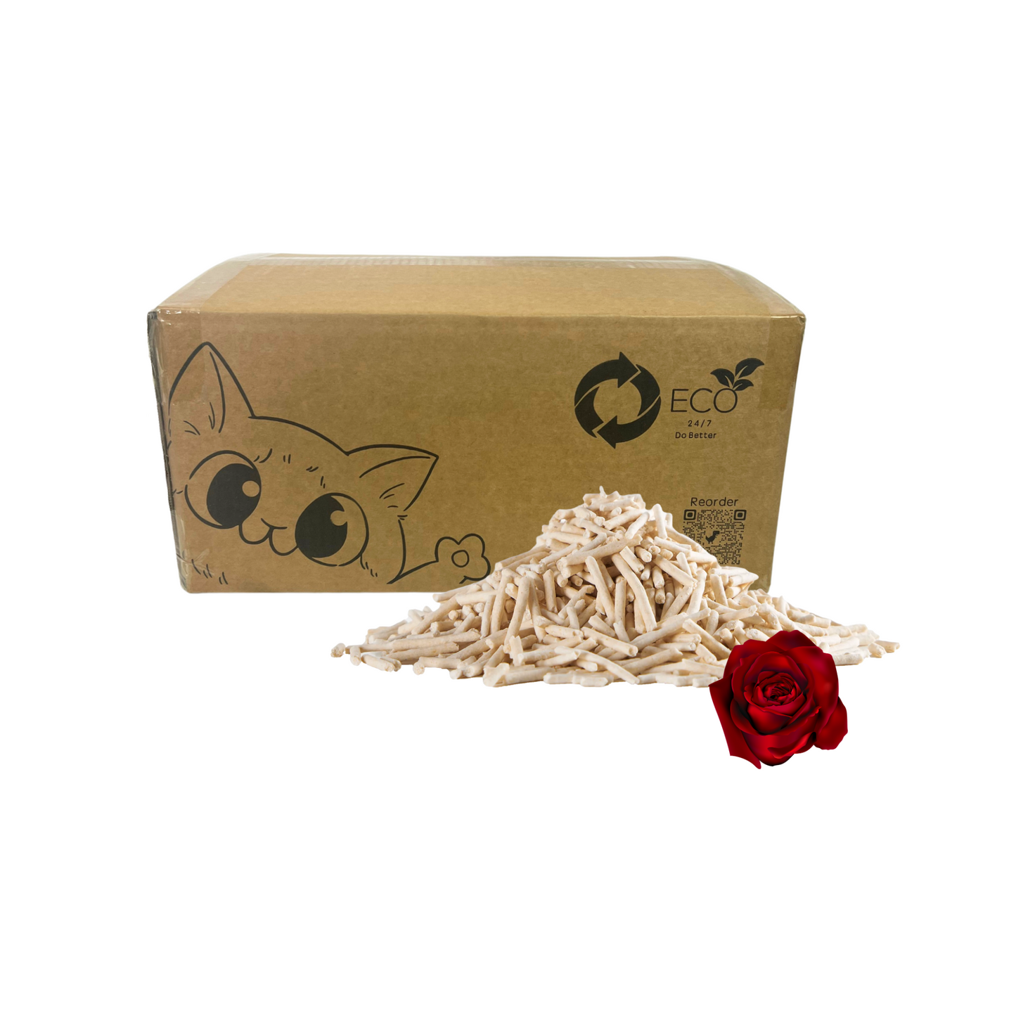 Pea Husk Cat Litter 12kg Box