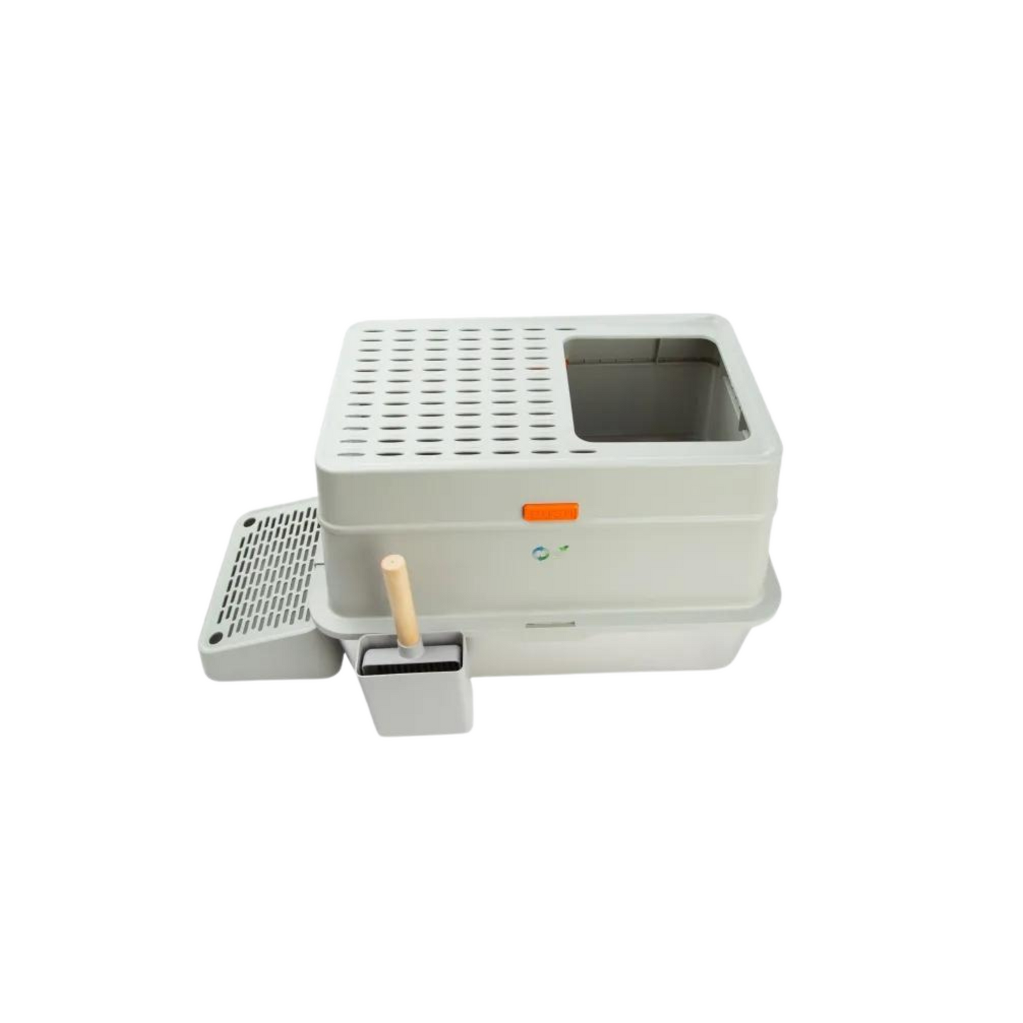 Enclosed Stainless Steel Cat Litter Box