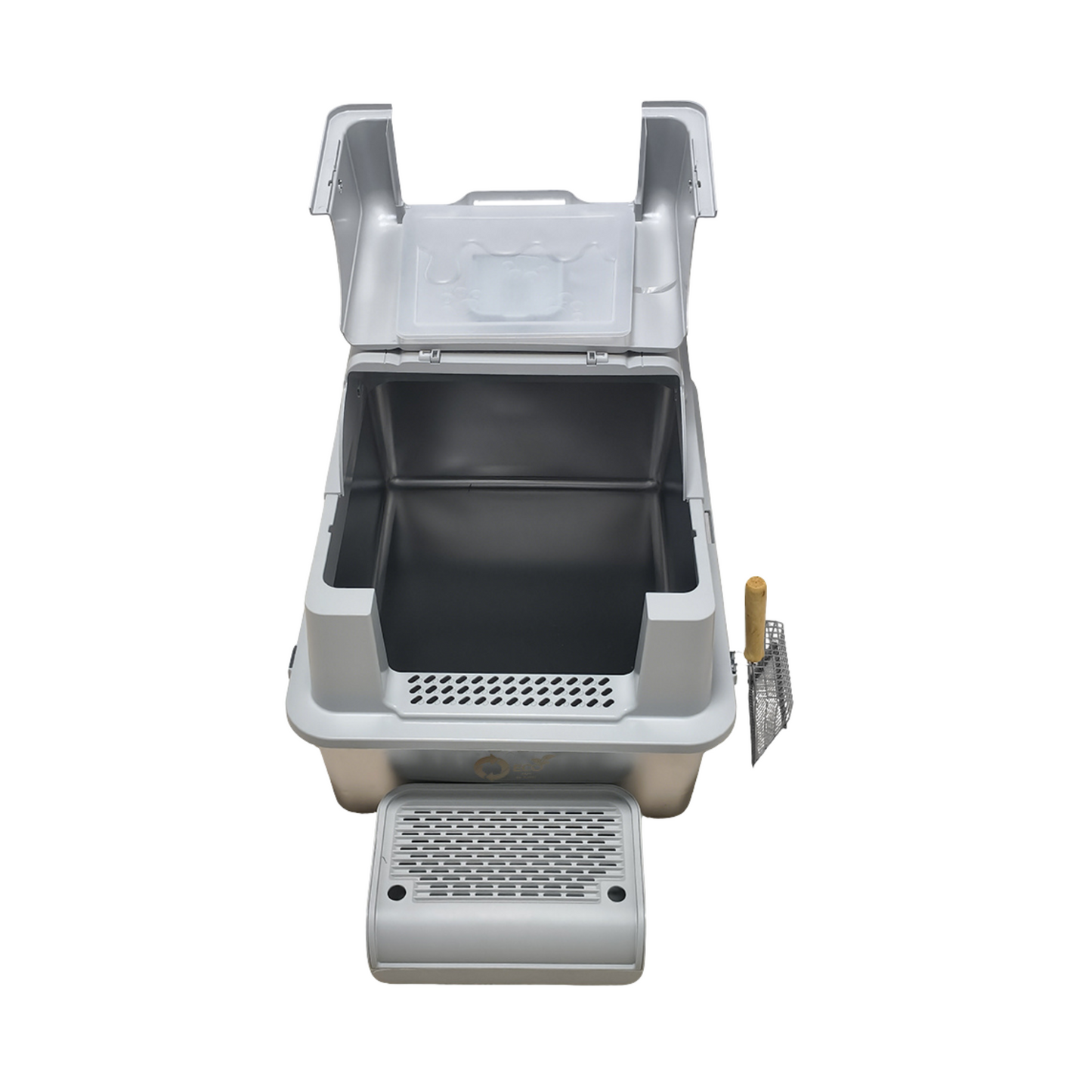 XL Enclosed Stainless Steel Cat Litter Box