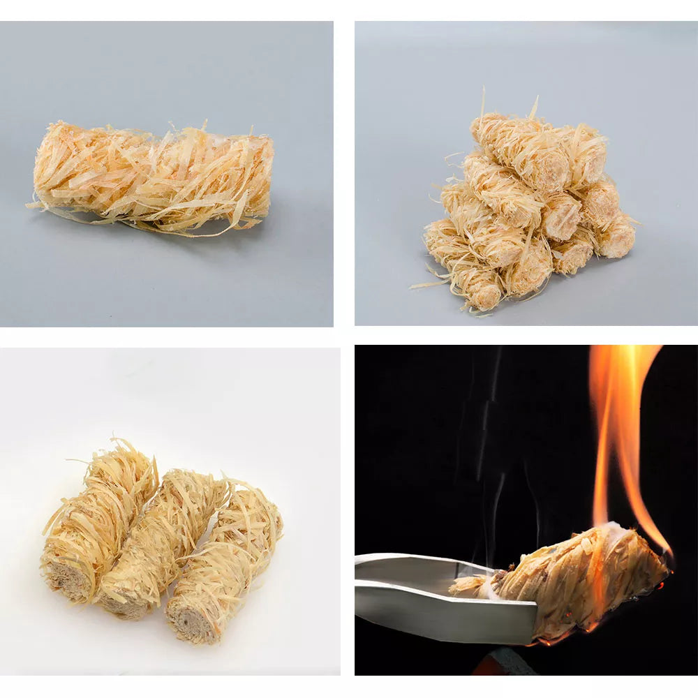 Paraffin Natural Firelighters 'Wood Wool' Fire Starters 50 Pack