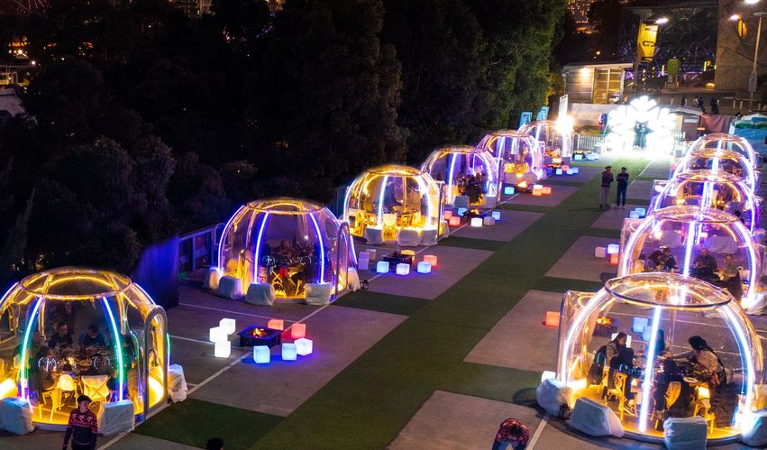 Raclette Cheese Igloo Experience at Federation Square, Melbourne