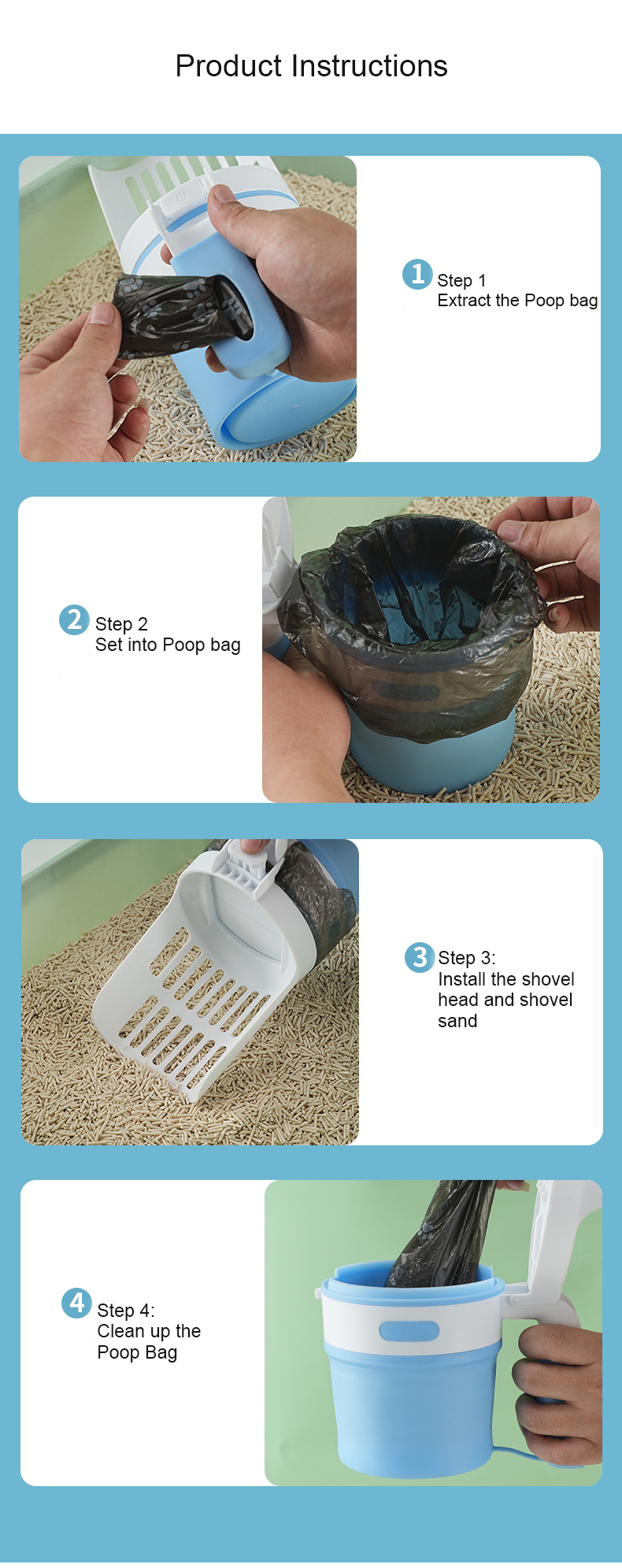 PurrfectSift Cat Litter Shovel