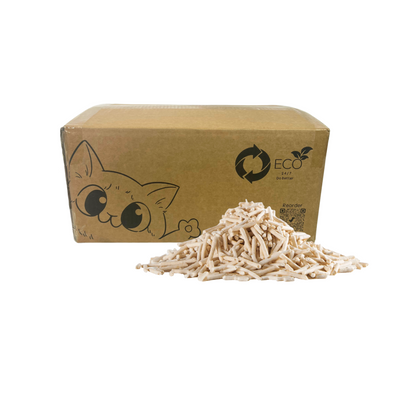 Pea Husk Cat Litter 24kg Box - Regular