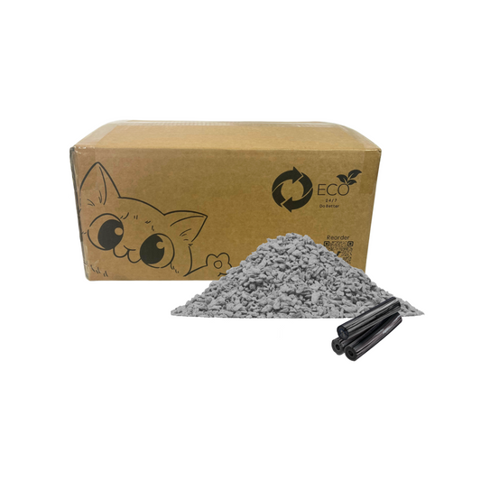 Crushed Pea Husk Cat Litter 12kg Box