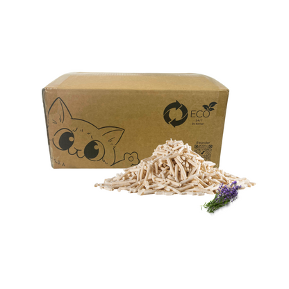 Pea Husk Cat Litter 24kg Box - Regular