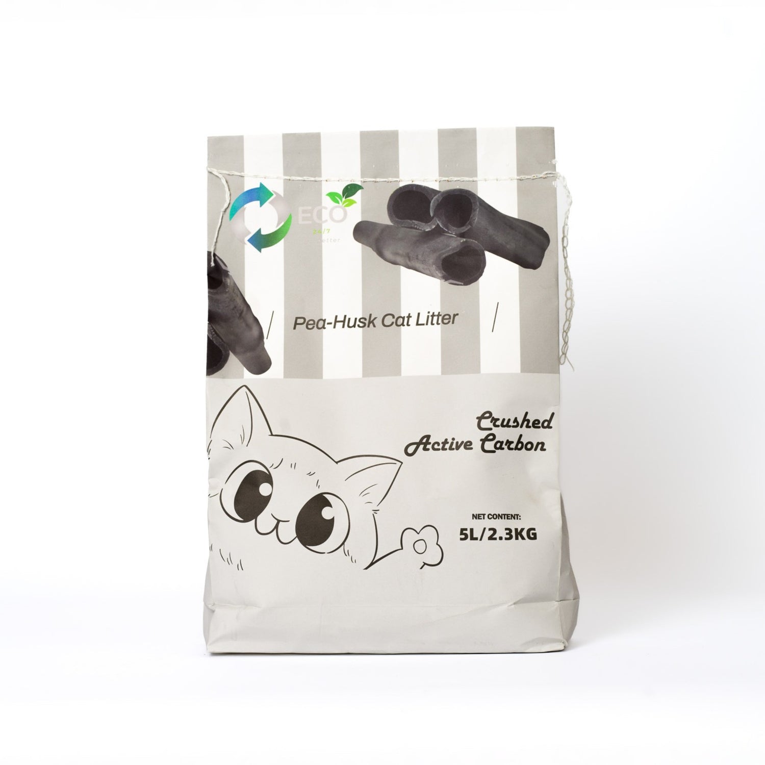 Crushed Pea Husk Cat Litter 2.3kg Bag