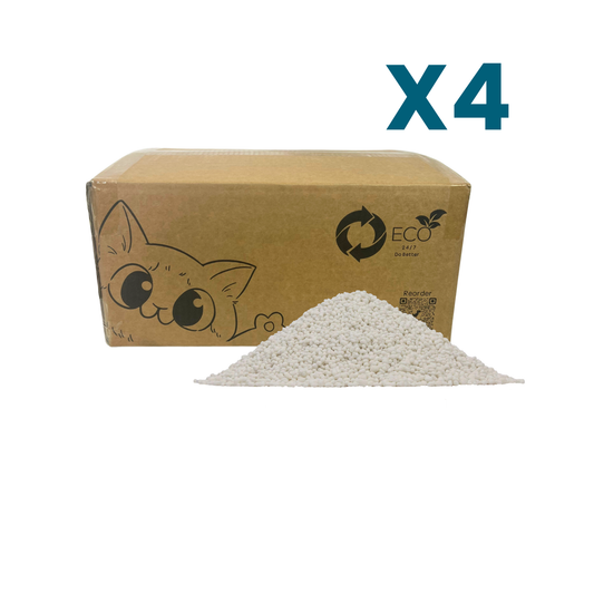Cassava Cat Litter 4 x 12kg Boxes | 10 Months 1 Cat