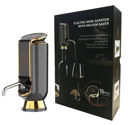 Electronic Wine Aerator With Vacuum Saver