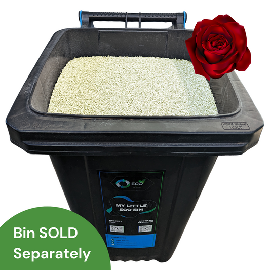 Pea Husk Cat Litter 55kg - Crushed Rose | 1 Year 1 Cat