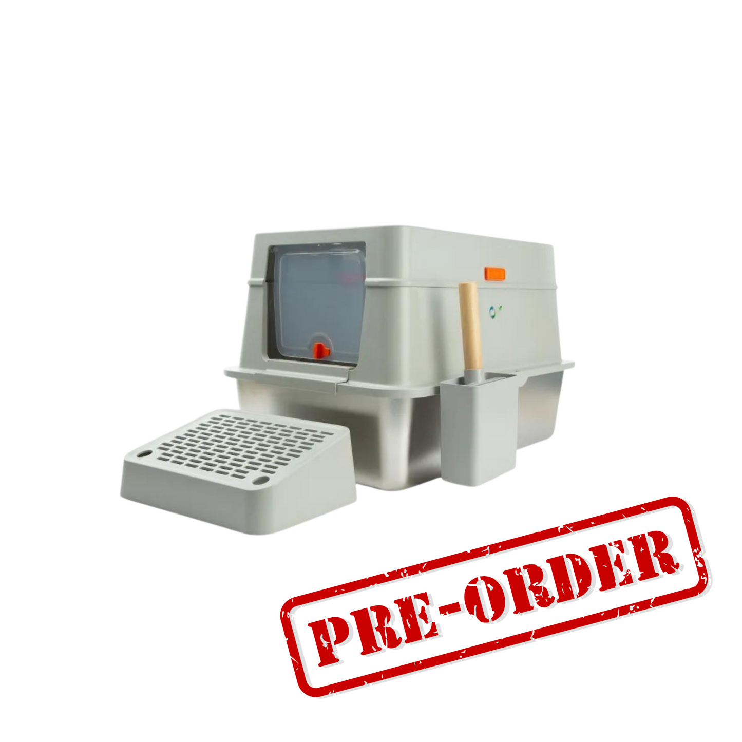 Enclosed Stainless Steel Cat Litter Box - PREORDER - Expected delivery from Dec 14