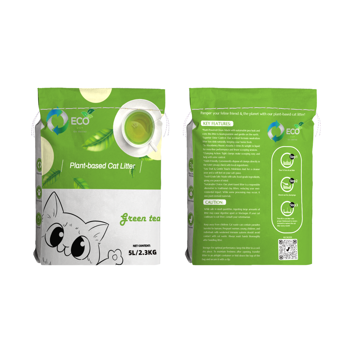 Plant Based Cat Litter Pack 2.3kg