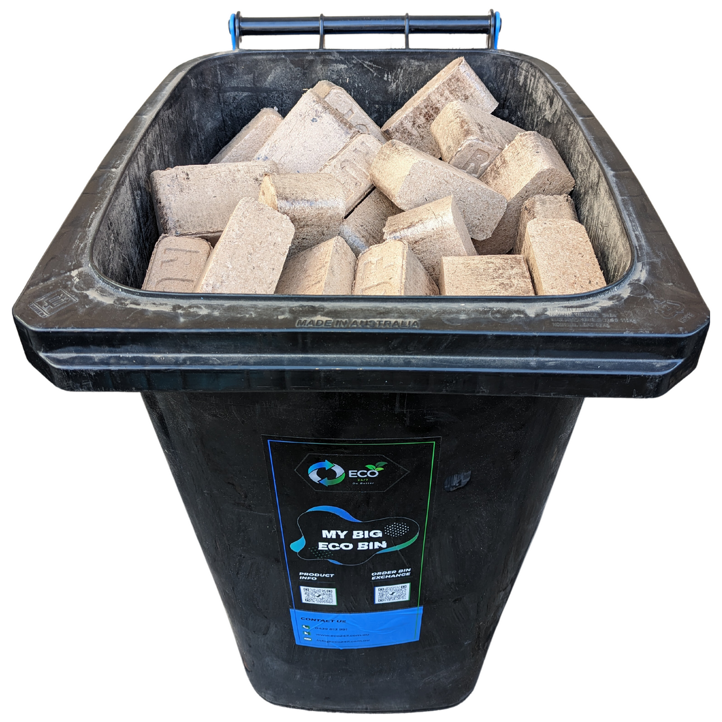 My Big Eco Bin - Kiln-Dried Hardwood Bricks