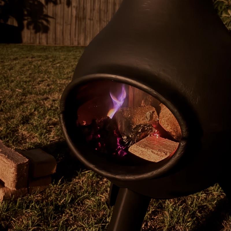 Charmate Cast Iron Chimenea & BBQ Grill Combo