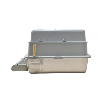 XL Enclosed Stainless Steel Cat Litter Box