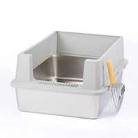 XL Open Stainless Steel Cat Litter Box