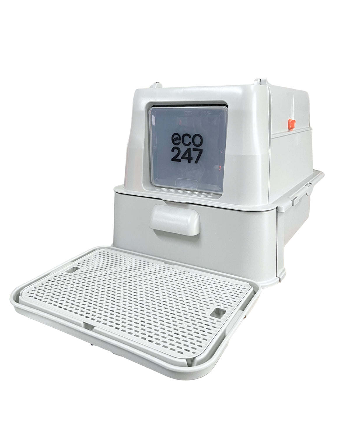 Deluxe Enclosed Stainless Steel Cat Litter Box With Drawer