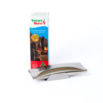 Smart Burn product packaging with a fireplace image on a white background