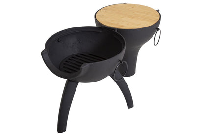 Charmate Cast Iron Chiminea & BBQ Grill Combo