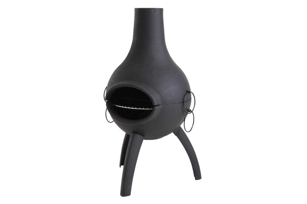 Charmate Cast Iron Chiminea & BBQ Grill Combo