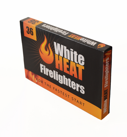 White HEAT Fire Lighters 36 Pack