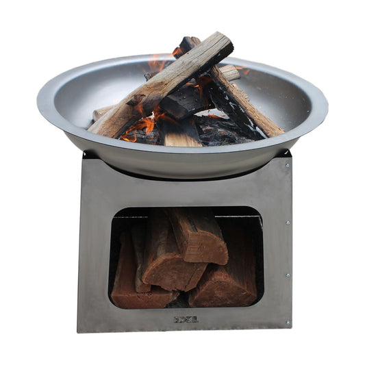 Round Rustic Flat Pack Camping Firepit - Made In Australia